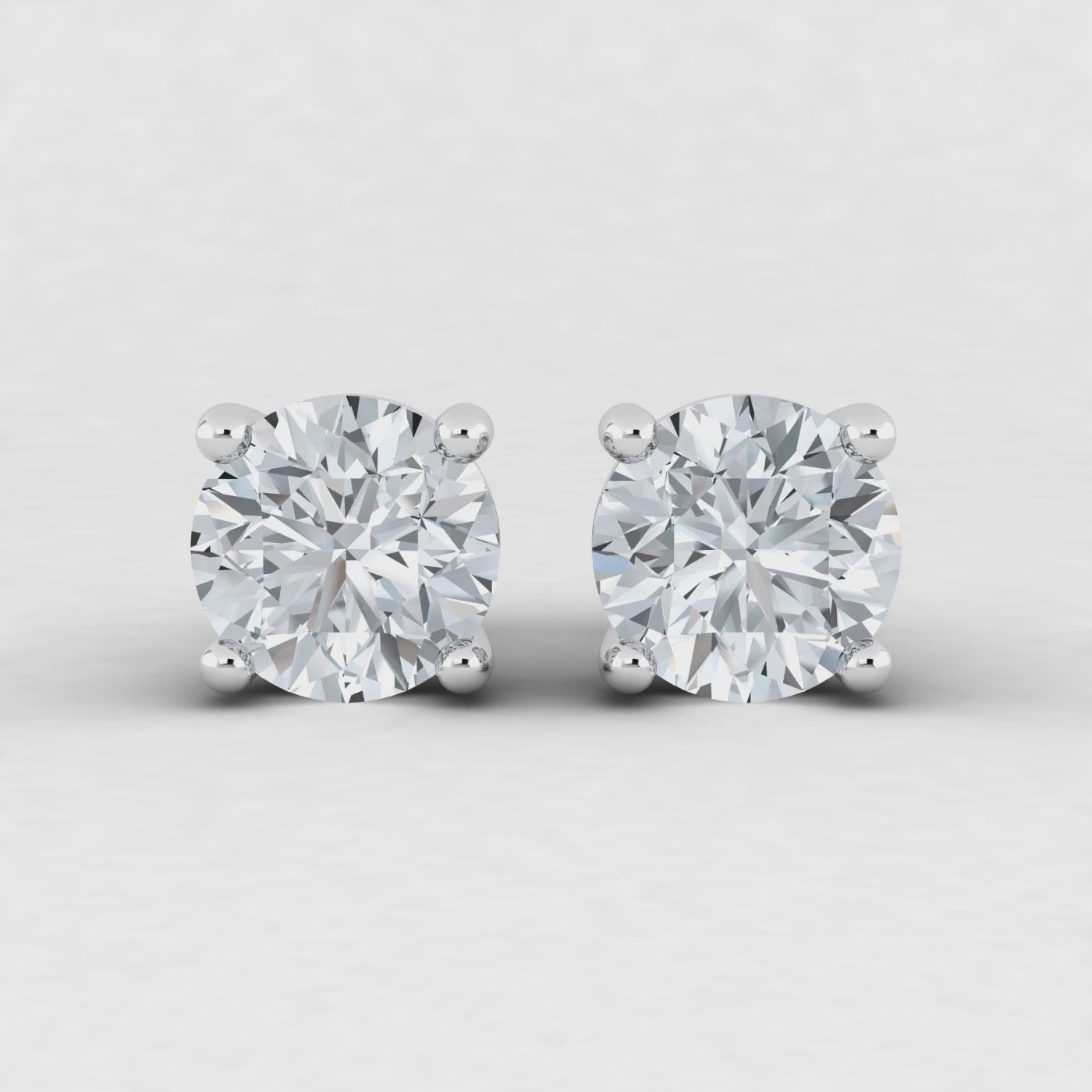 Lab Grown Diamond Round Studs Earrings .50ct