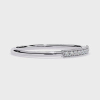 Gold Bar Lab Grown Diamond Ring