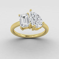 IGI Toi et Moi 2 Carat Lab Grown Diamond Ring