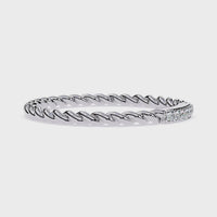 Rope Band Lab Grown Diamond Ring