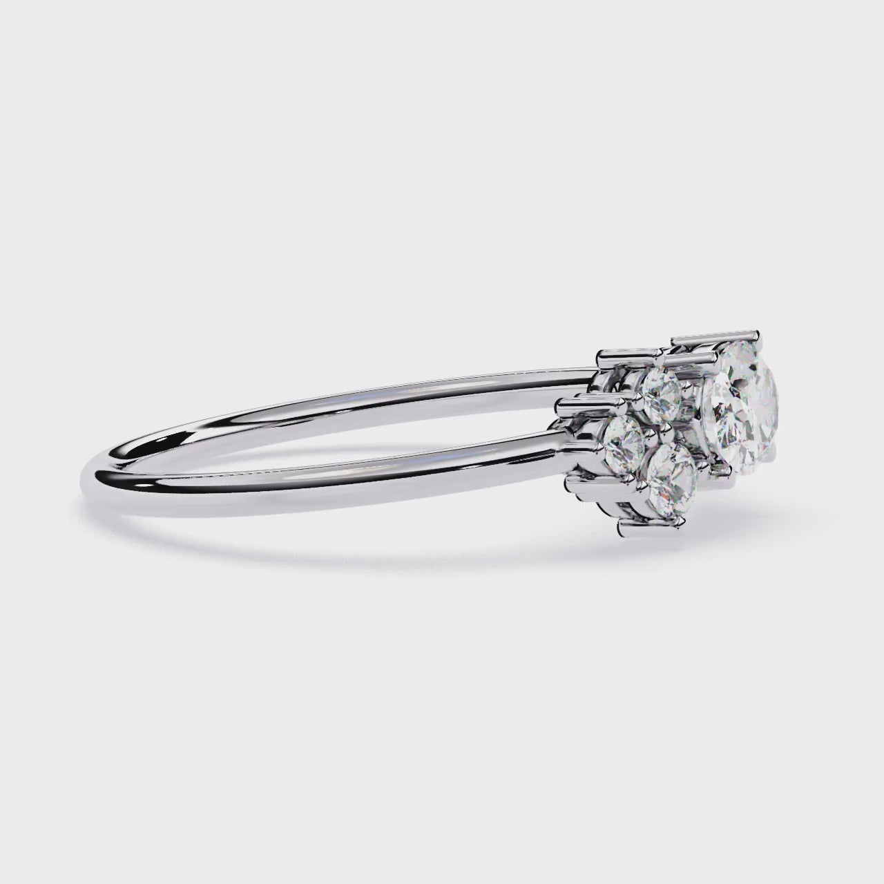 Oval & Round Lab Grown Diamond Toi et Moi Ring
