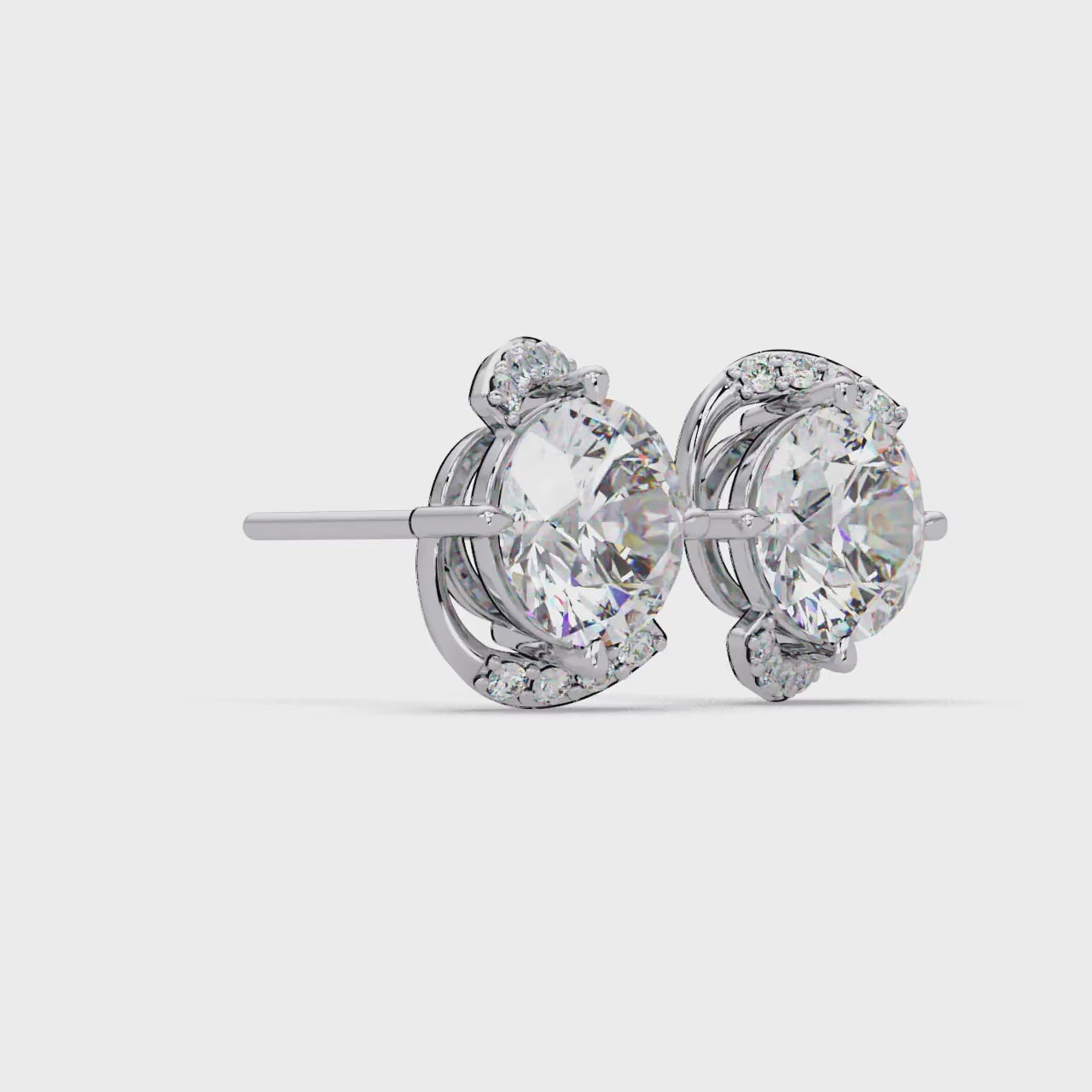 Pendientes tipo chaqueta con diamantes cultivados en laboratorio de 3,25 quilates