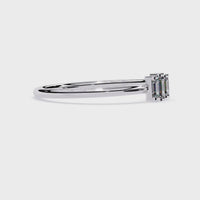 Three-Baguette Lab Grown Diamond Ring
