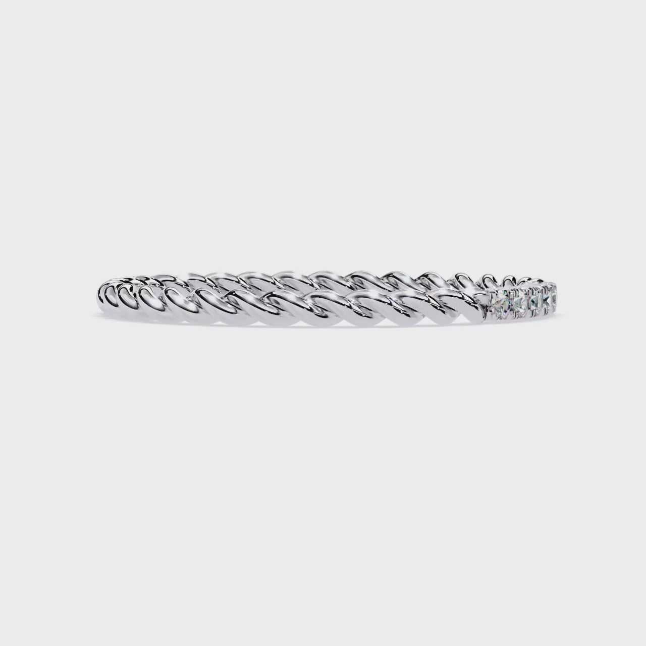 Lab Grown Diamond Rope Band Ring