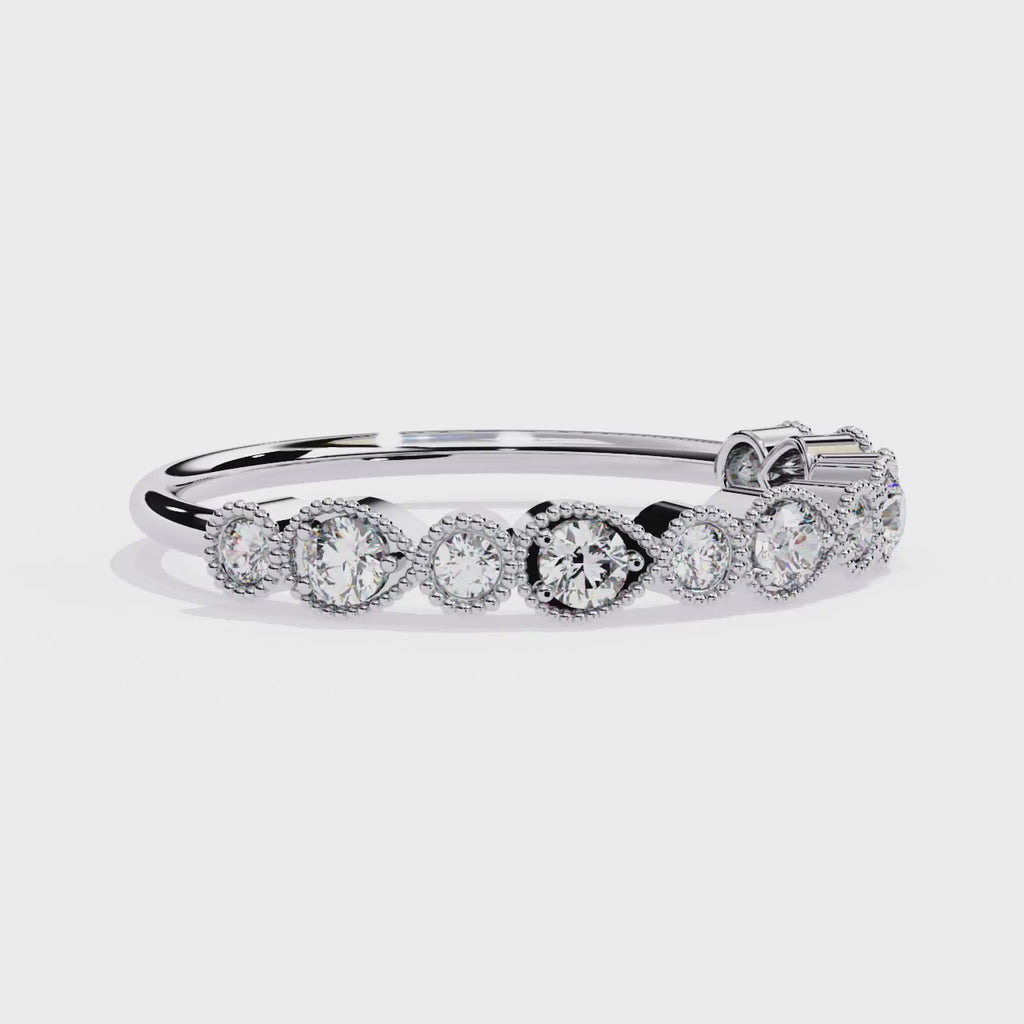 Pear & Round Lab Grown Diamond Ring