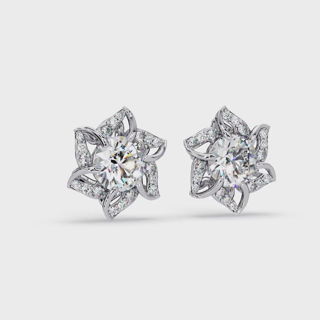 Pendientes tipo chaqueta con diamantes cultivados en laboratorio de 3,25 quilates