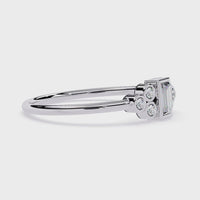 Baguette & Round Lab Grown Diamond Ring