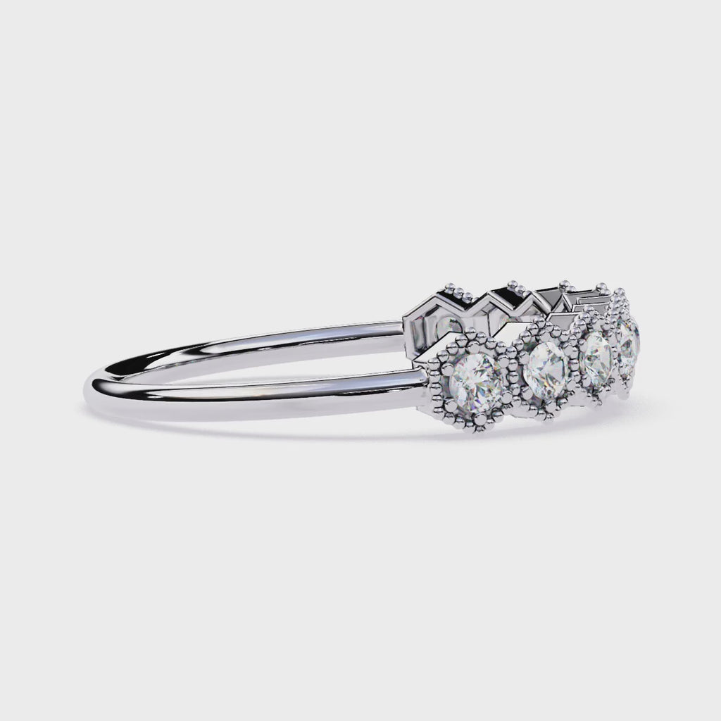 Vintage-Inspired Lab Grown Diamond Band