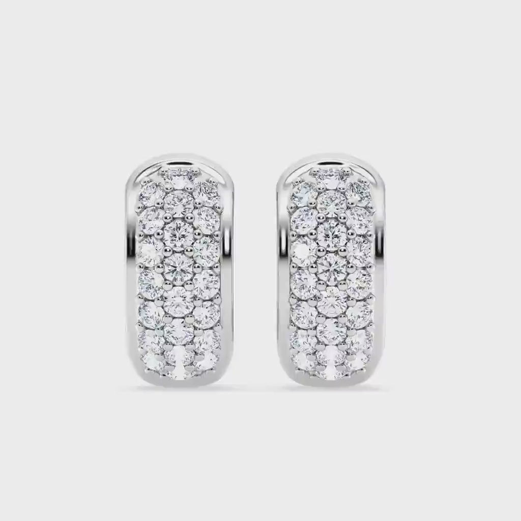 Lab Grown Diamond Huggies Earrings