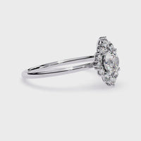 Marquise Halo Lab Grown Diamond Ring
