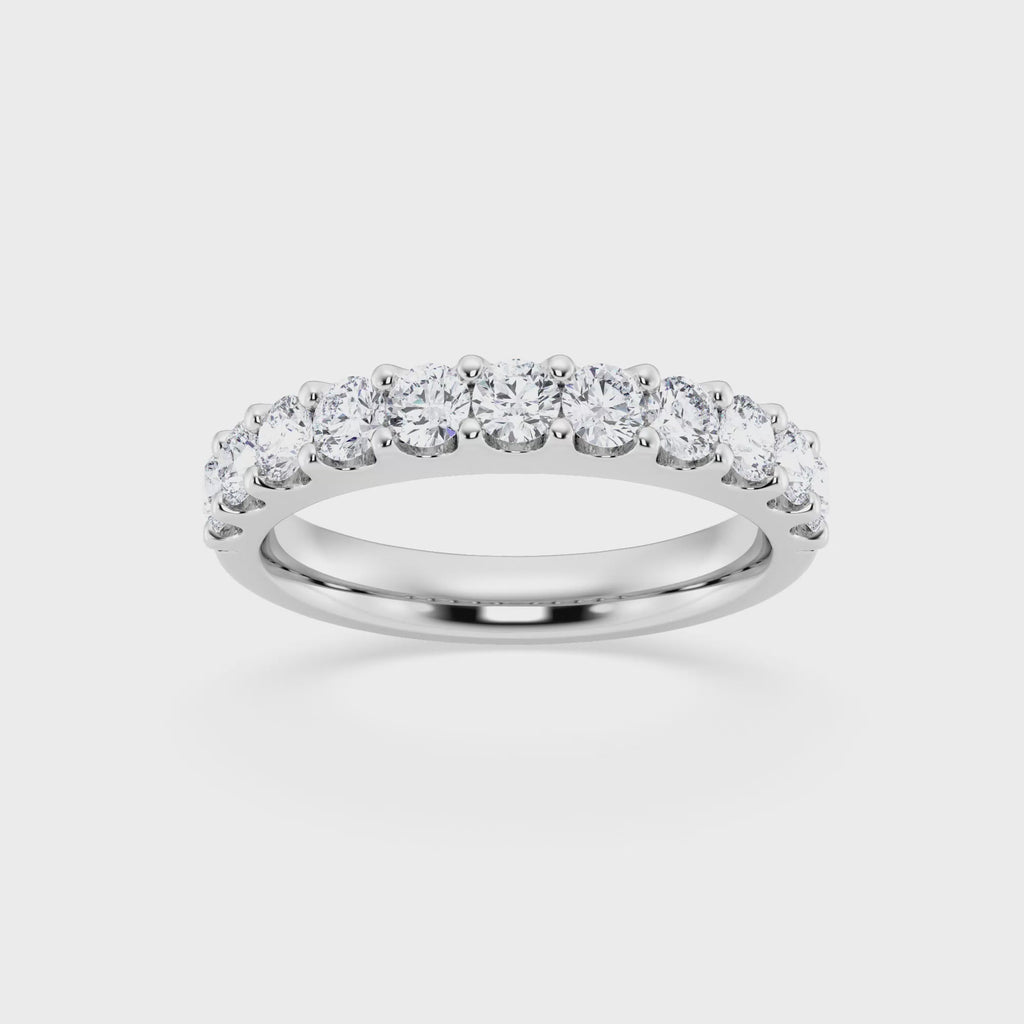 Anillo de banda con diamantes cultivados en laboratorio de 1,00 ct