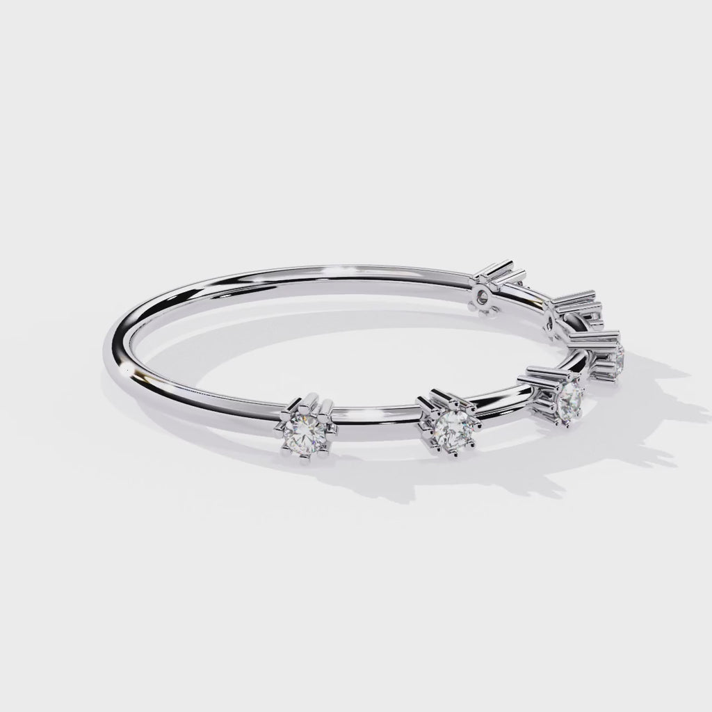 Six-Stone Lab Grown Diamond Ring