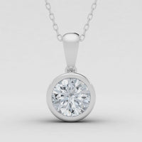 Lab Grown Diamond Solitaire Pendant