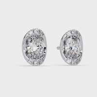 Pendientes tipo chaqueta con diamantes cultivados en laboratorio de 3,25 quilates