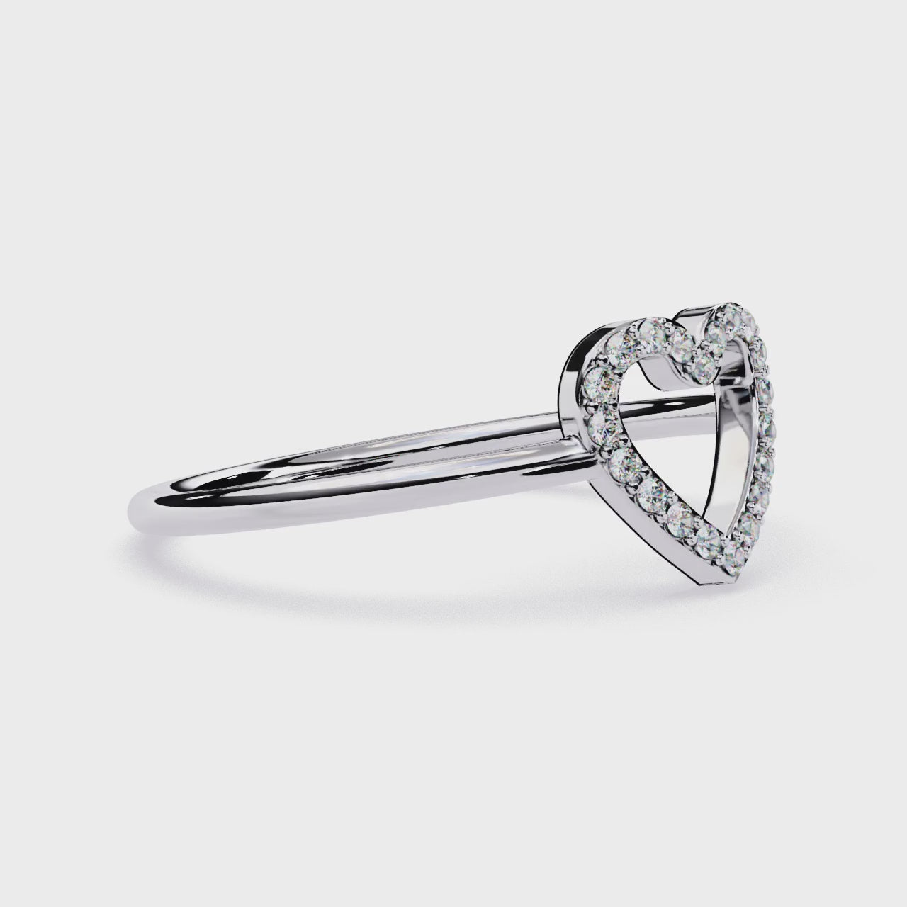 Heart Lab Grown Diamond Ring