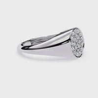 Oval Pave Lab Grown Diamond Ring