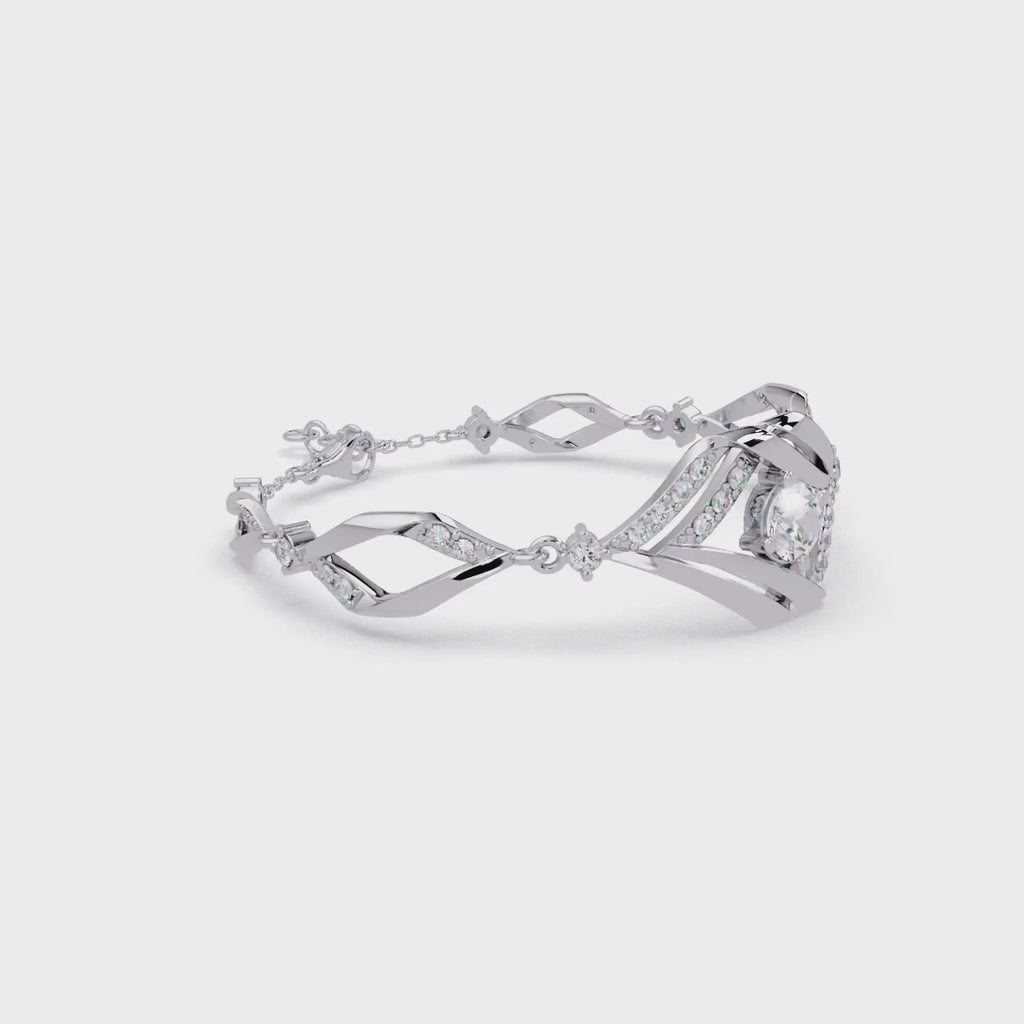 Brazalete elegante de diamantes de 1,25 quilates (copia)
