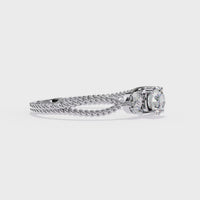 Marquise Accent Lab Grown Diamond Ring