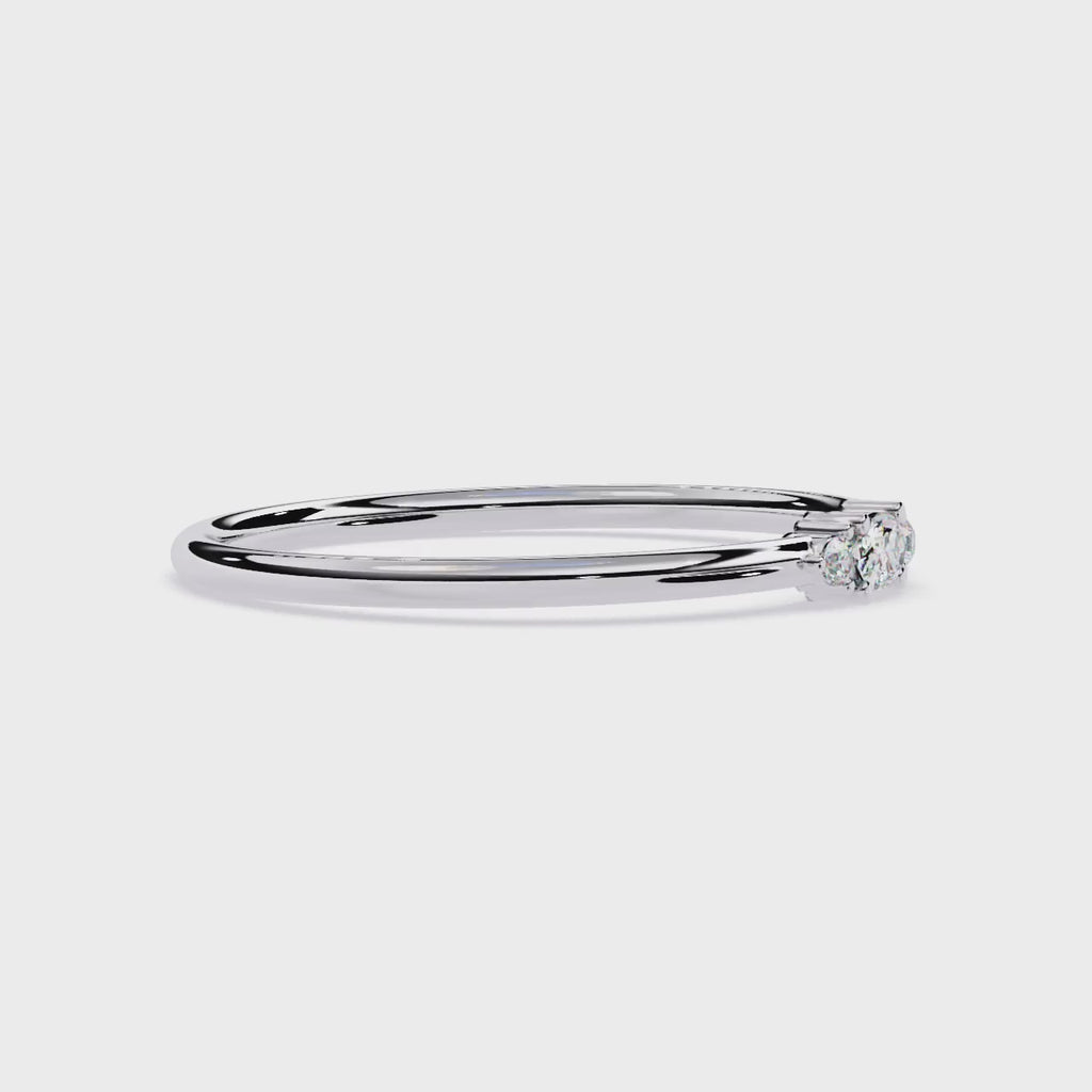 Oval & Round Lab Grown Diamond Ring