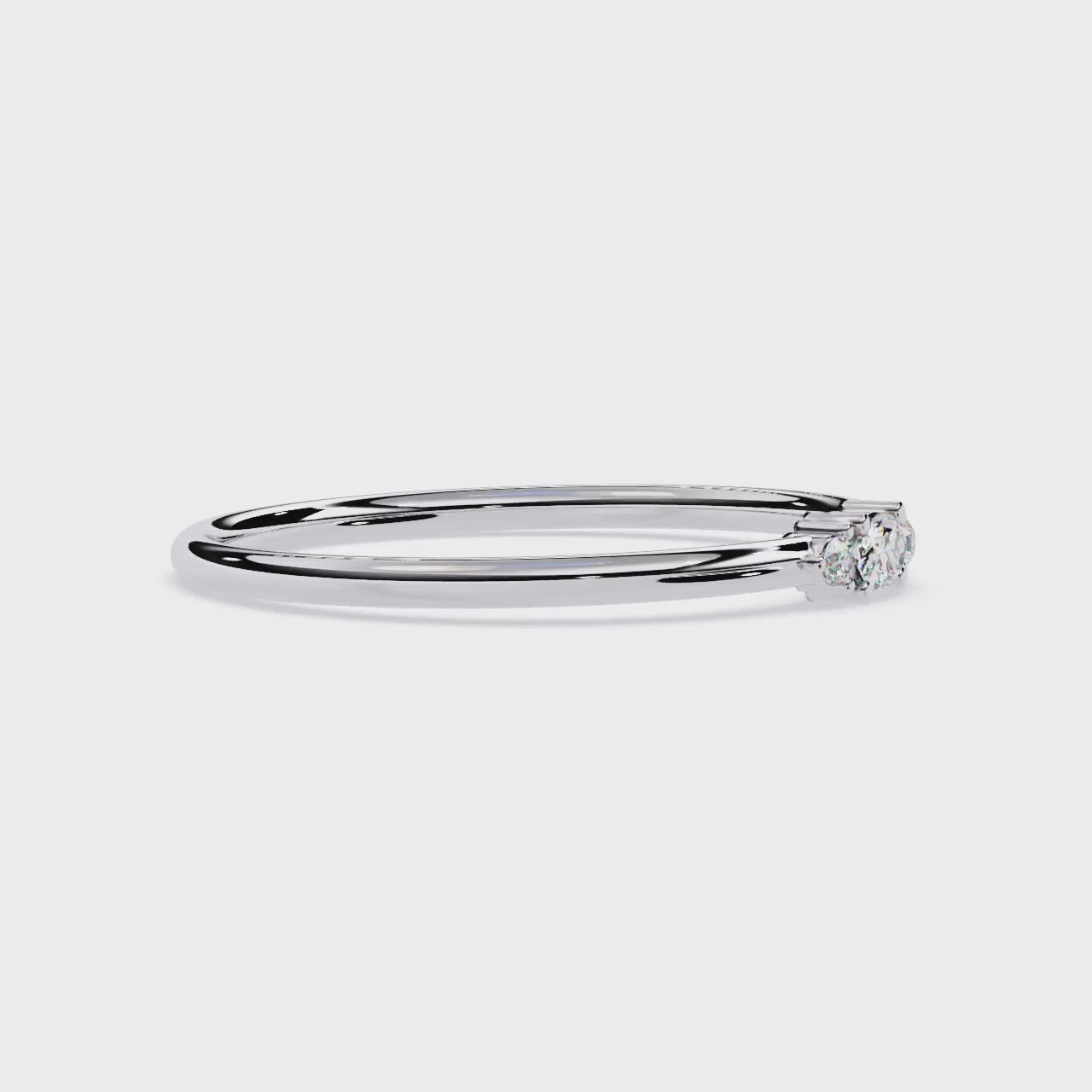 Oval & Round Lab Grown Diamond Ring