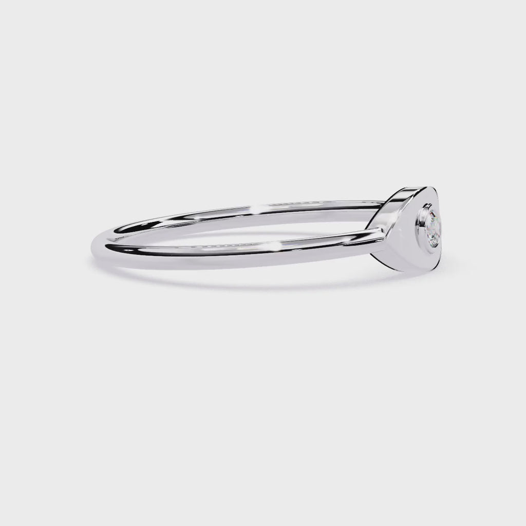 Solitaire Lab Grown Diamond Ring