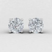 IGI Lab-Grown Diamond Stud Earrings (4ct & 5ct) Screw Back