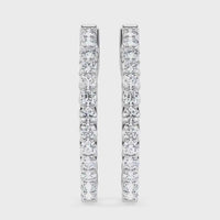 Lab Grown Diamond Hoop Earrings