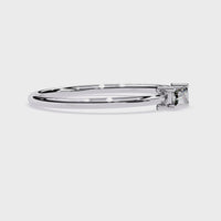 Baguette Lab Grown Diamond Solitaire Ring
