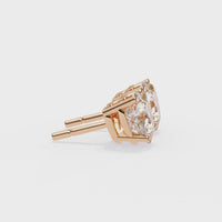 IGI 2.50ct Lab-Grown Diamond Heart Solitaire Earrings