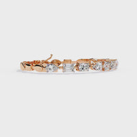 7 Carat Multi-Cut Lab Grown Diamond Bracelet
