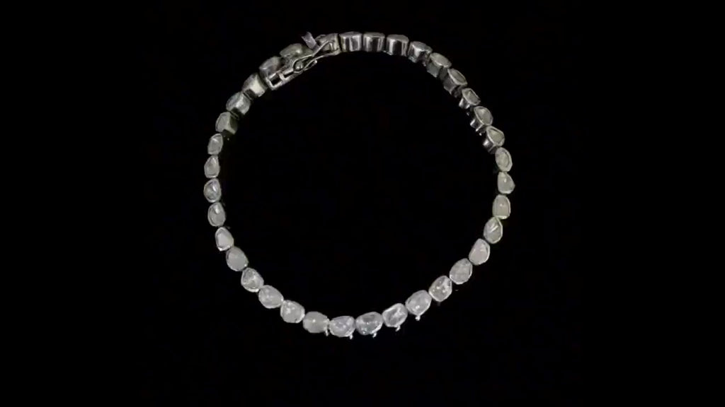 Natural Polki Diamond Bracelet
