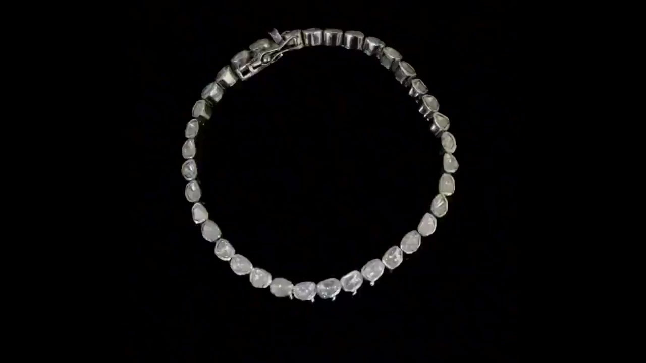 Natural Polki Diamond Bracelet