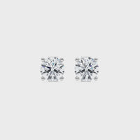 Pendientes con diamantes cultivados en laboratorio de 1,00 ct