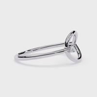 Open Pear Lab Grown Diamond Ring