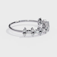 Floral Lab Grown Diamond Ring