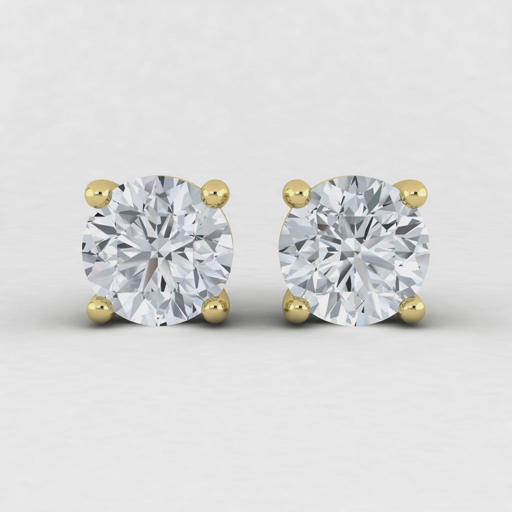 Aros con diamantes redondos cultivados en laboratorio, 0,50 ct