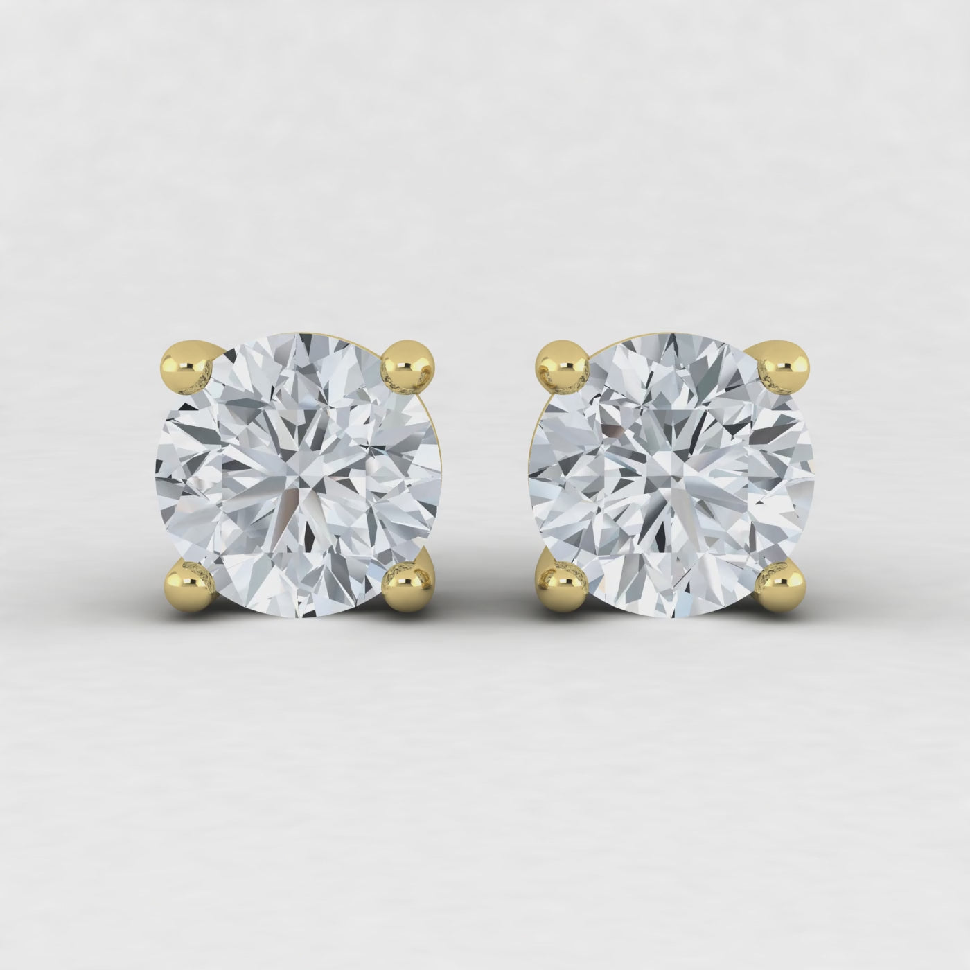Lab Grown Diamond Round Studs Earrings .50ct