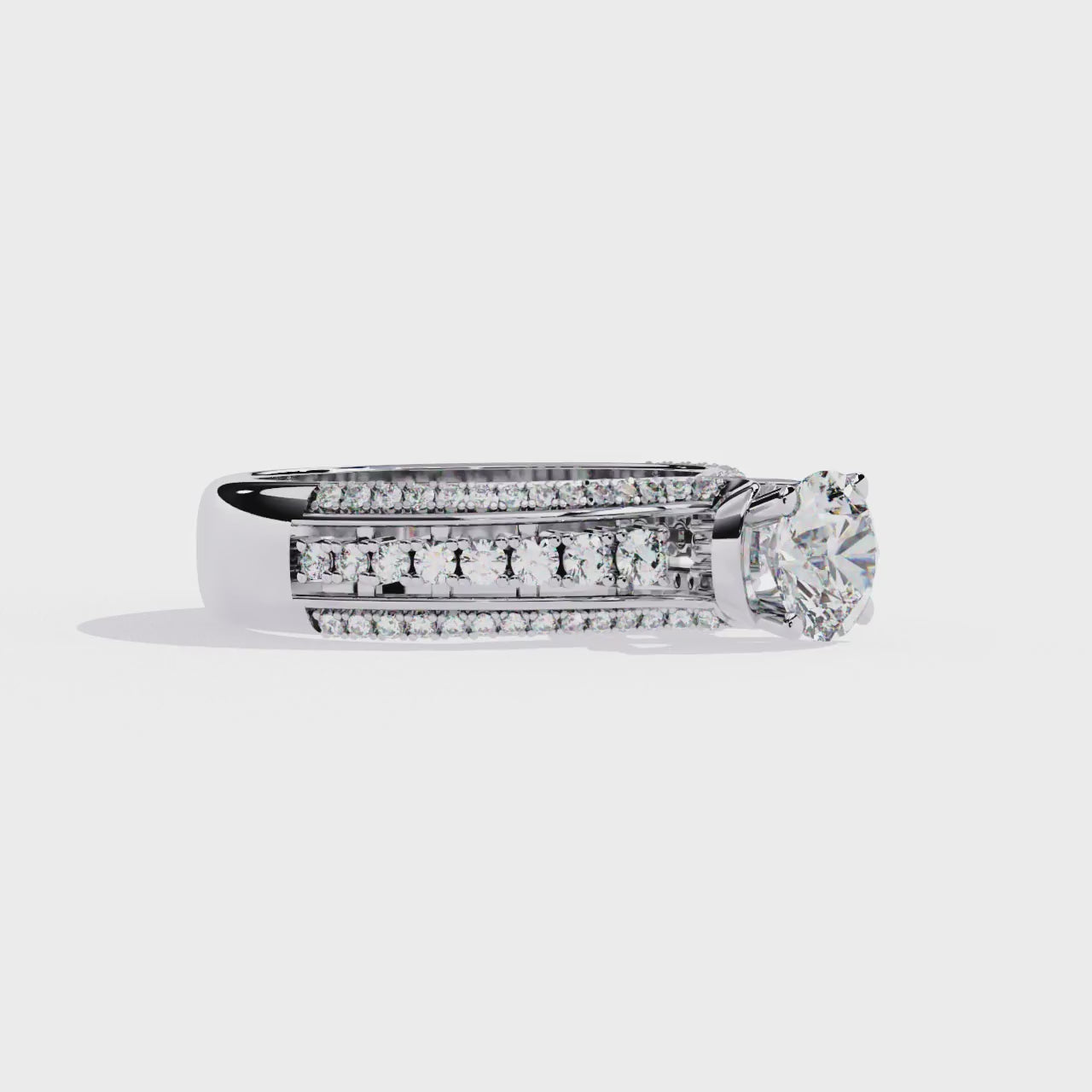 Elegant 14K Gold Lab Grown Diamond Bridal Ring