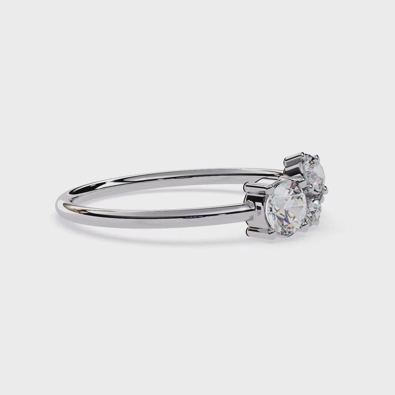 Three-Stone Lab Grown Diamond Ring