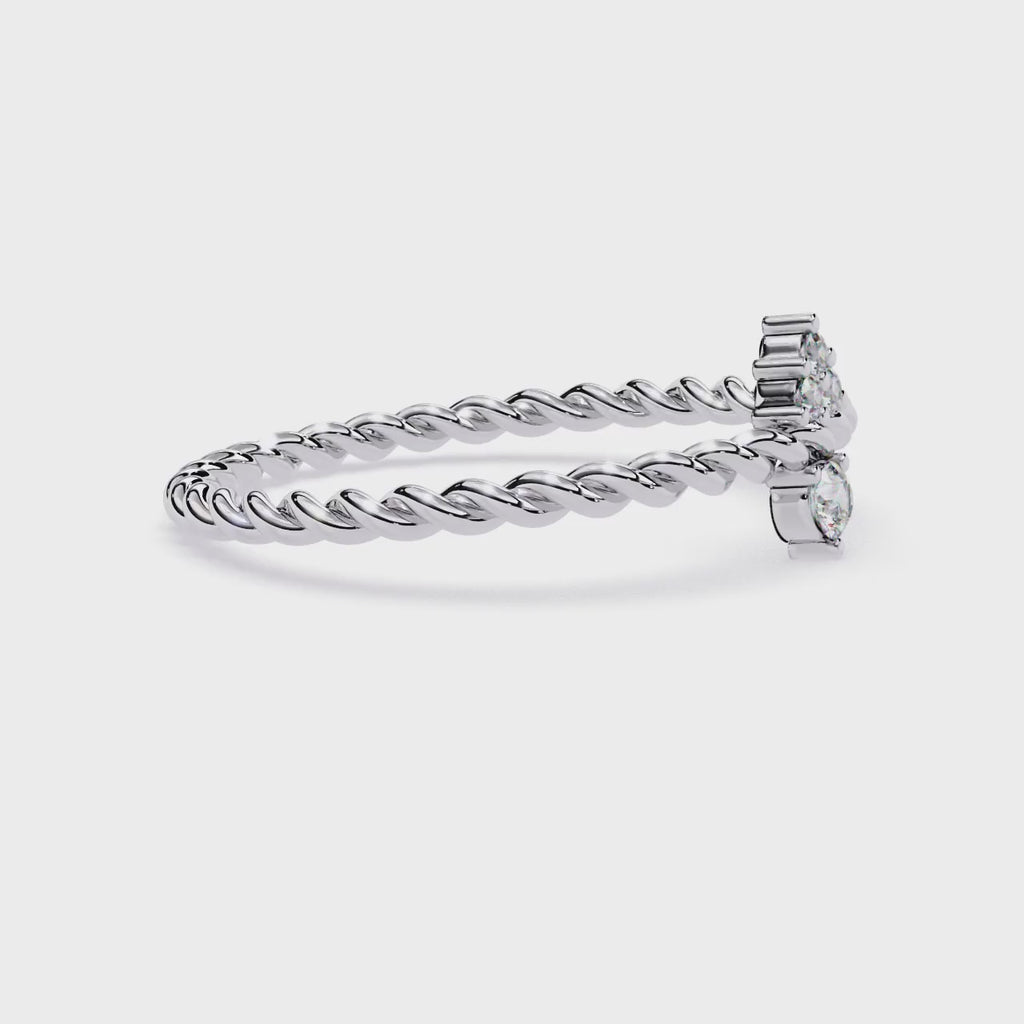 Lab Grown Diamond Rope Ring