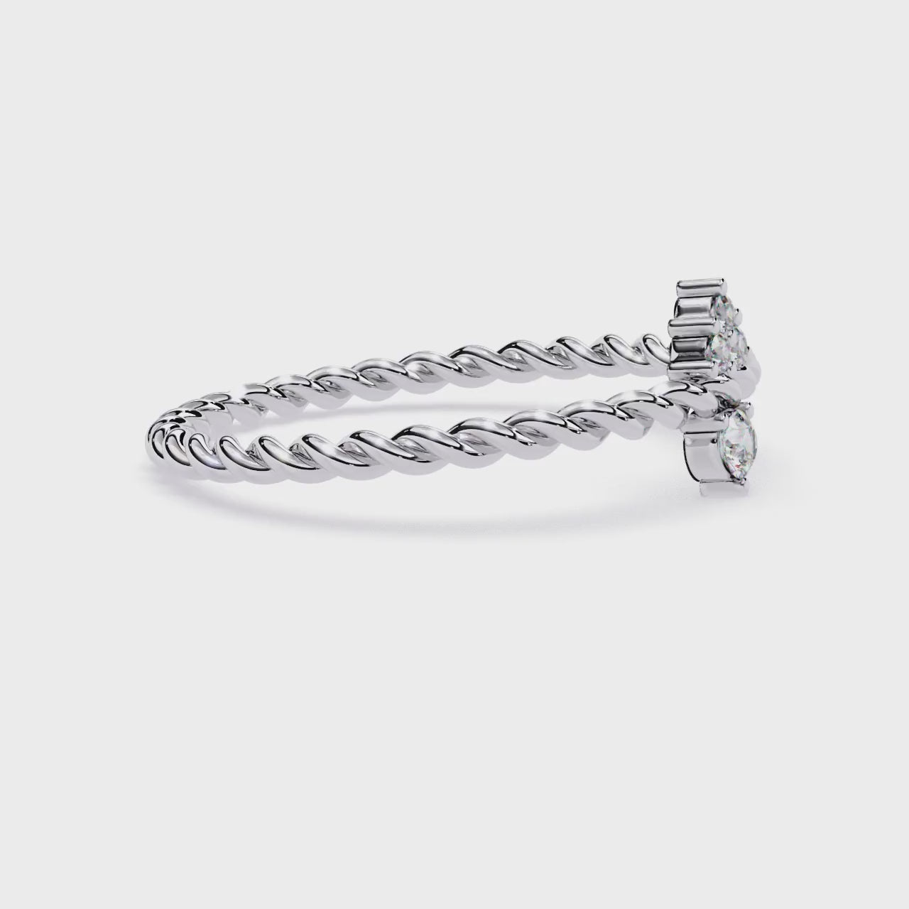 Lab Grown Diamond Rope Ring