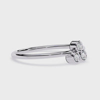 Bezel-Set Lab Grown Diamond Trio Ring