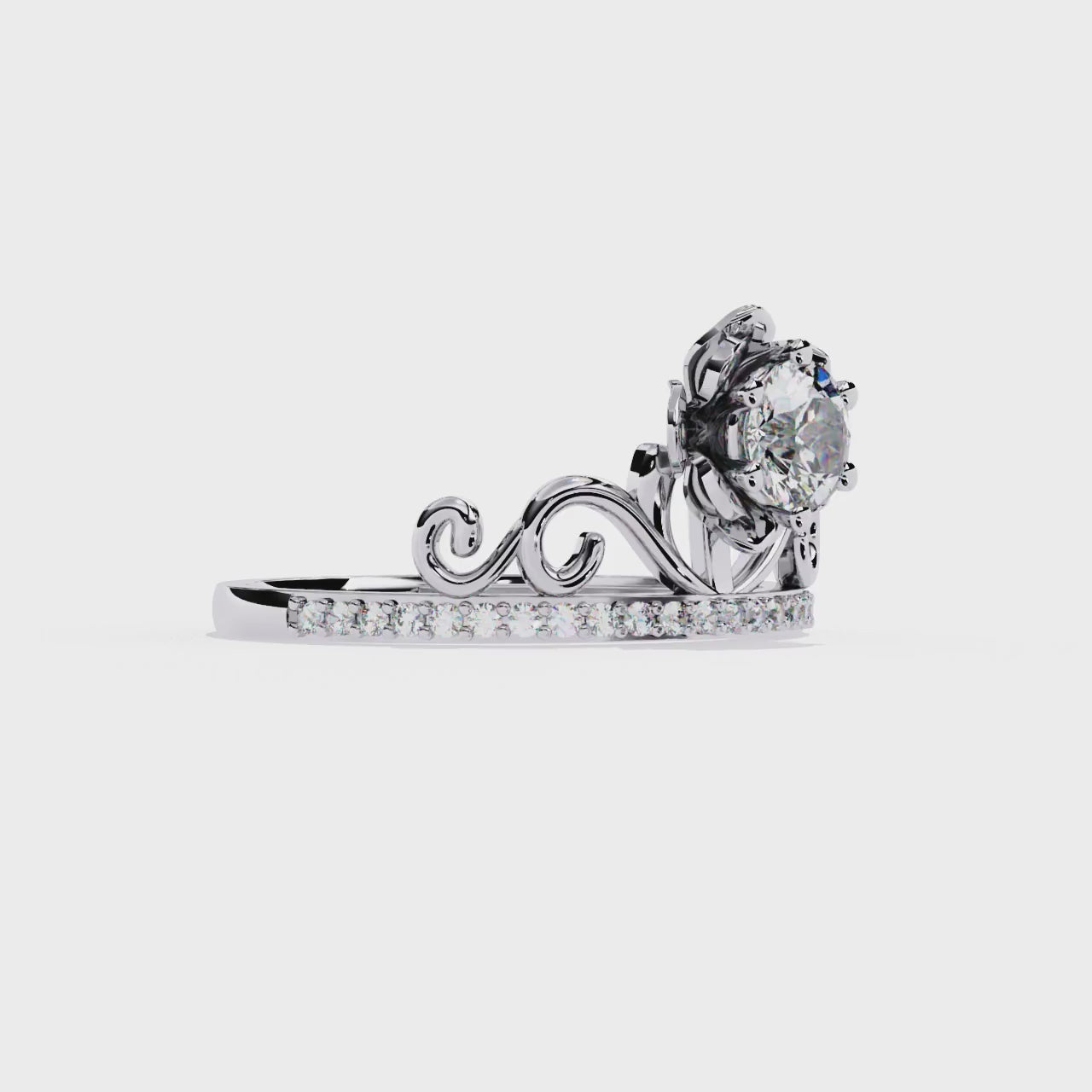 Regal Tiara Lab Grown Diamond Ring