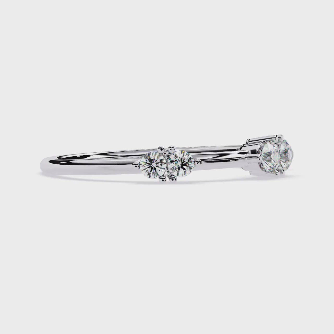 Dual Halo & Baguette Lab Grown Diamond Ring