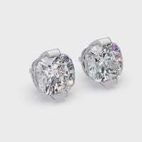 Pendientes tipo chaqueta con diamantes cultivados en laboratorio de 3,25 quilates