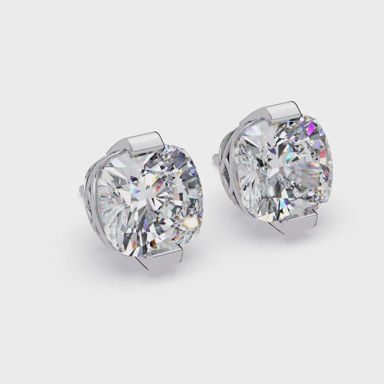 Pendientes tipo chaqueta con diamantes cultivados en laboratorio de 3,25 quilates