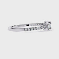Baguette & Round Lab Grown Diamond Ring