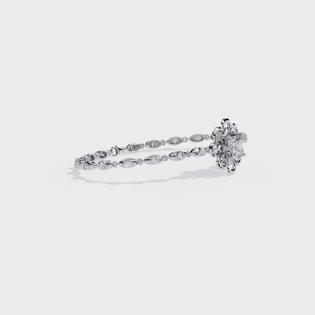 Brazalete elegante de diamantes de 1,25 quilates (copia)