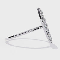 Elongated Lab Grown Diamond Ring