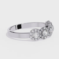 Multi-Halo Lab Grown Diamond Ring